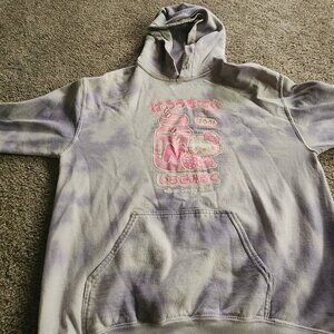 Hello kitty purple tye dye hoodie